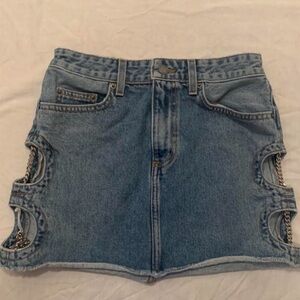 Carmar Denim Chain Skirt